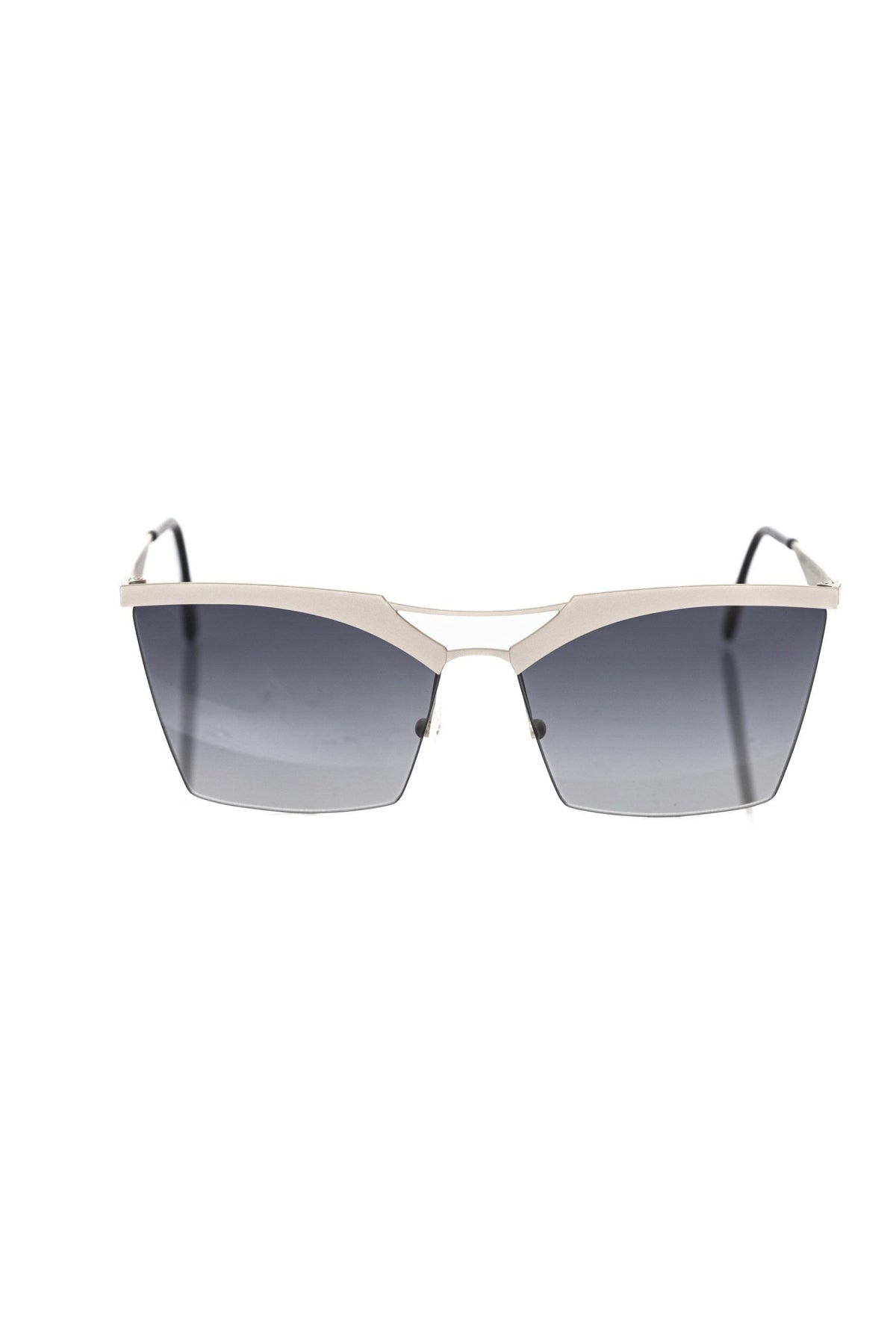 Frankie Morello Silver Metallic Women's Sunglass