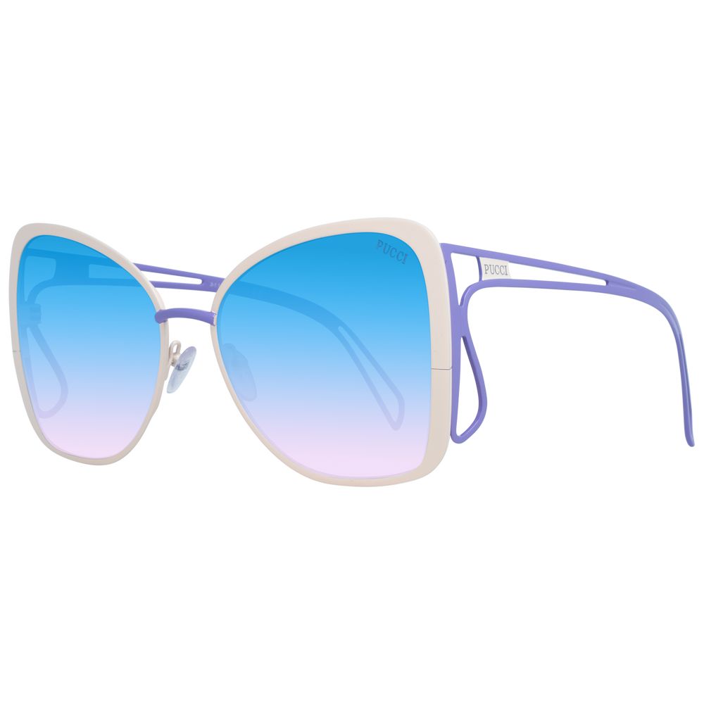 Emilio Pucci Beige Metal Sunglasses