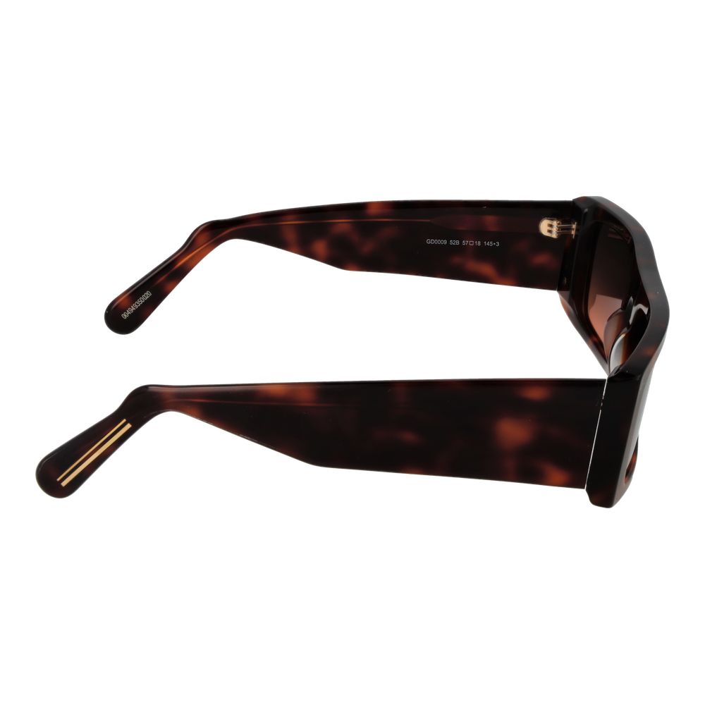 GCDS Brown Acetate Sunglasses