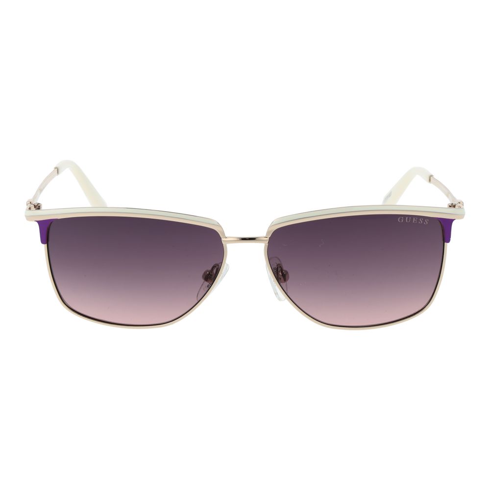 Guess White Metal Sunglasses
