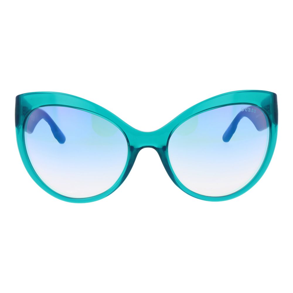 Guess Turquoise Stainless Steel Sunglasses