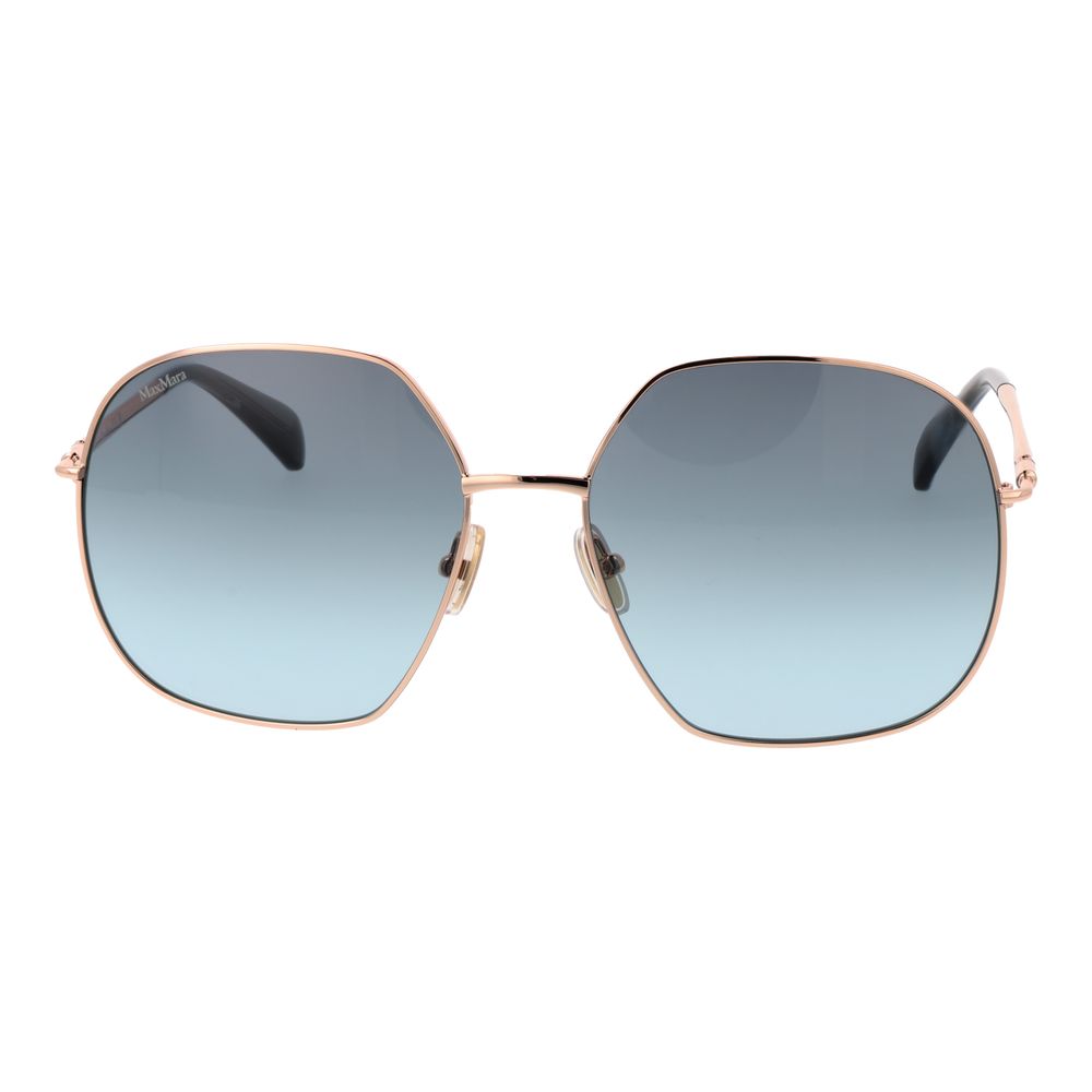 Max Mara Rose Gold Metal Sunglasses